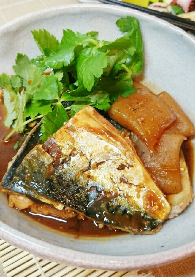 煮タレでご飯がすすむ✾さばと蒟蒻の味噌煮-レシピのメイン写真