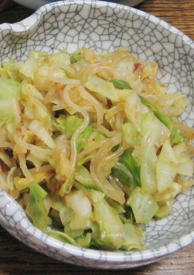 春キャベツとしらたきの和え物-レシピのメイン写真