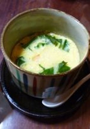 のらぼう菜いりの茶碗蒸し-レシピのメイン写真