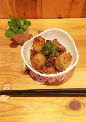 新じゃが＊ハニマス風味のジャーマンポテト-レシピのメイン写真