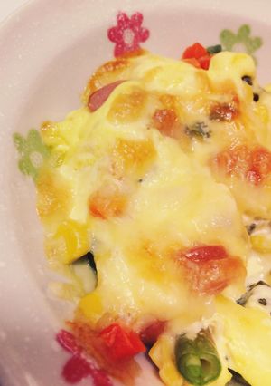 オクラとソーセージのチーズ焼き-レシピのメイン写真
