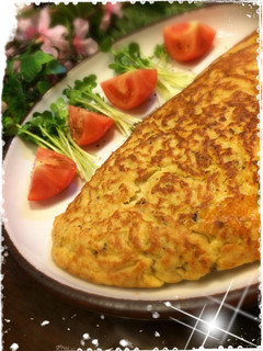 チーズ入りの餃子オムレツ-レシピのメイン写真