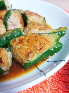 簡単★ピーマンの肉詰め(照り焼き)-レシピのメイン写真