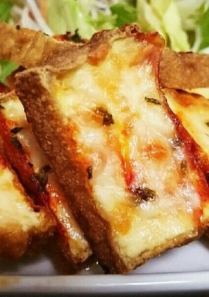 離乳食完了期＊厚揚げピザ-レシピのメイン写真