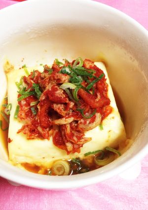 レンチン2分キムチーズ豆腐-レシピのメイン写真