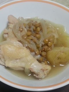 *レンズ豆と手羽元の煮込みスープ*-レシピのメイン写真