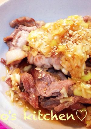 豚肉のネギ甘酢ダレ♡-レシピのメイン写真