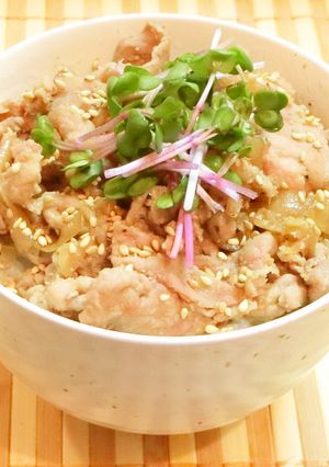 豚肉の生姜漬け焼き丼-レシピのメイン写真