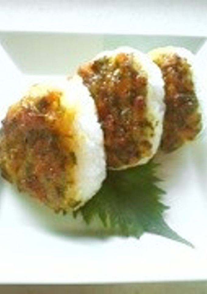 ご飯のおとも♡しそみそ焼きおにぎり♪-レシピのメイン写真