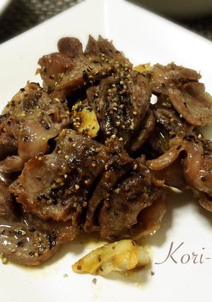 220kcal♡砂肝のニンニク炒め-レシピのメイン写真