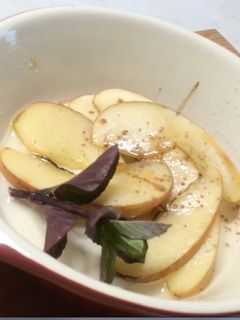 バーナークック@焼き林檎♯ココナッツ-レシピのメイン写真