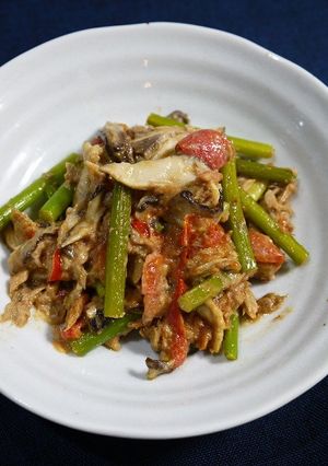 糖質制限！椎茸とツナのわさびマヨ和え-レシピのメイン写真