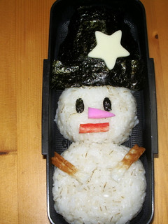 雪だるま弁当-レシピのメイン写真