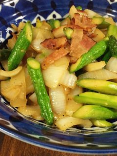 新玉ねぎとアスパラのバター醤油炒め-レシピのメイン写真
