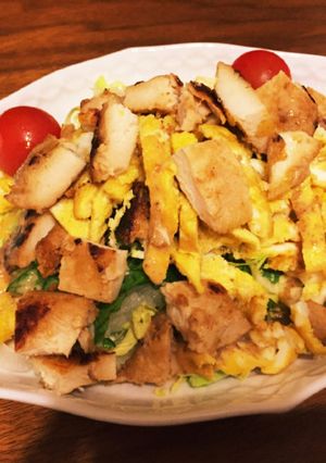 塩麹の鶏胸肉と錦糸卵のサラダ-レシピのメイン写真