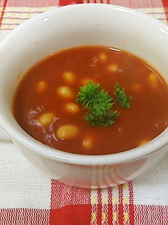 大豆とトマトの簡単時短スープ-レシピのメイン写真