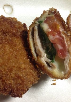 お弁当にも 豚肉チーズトマト巻き揚げ-レシピのメイン写真