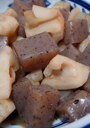 蒟蒻とレンコンの煮物-レシピのメイン写真