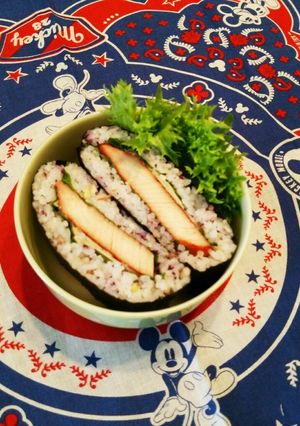 おにぎらずφ十穀･赤紫蘇ご飯×漬漁♪-レシピのメイン写真