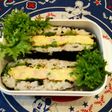 おにぎらずφまぜまぜ卵焼き#1ハムチーズ