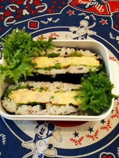 おにぎらずφまぜまぜ卵焼き#1ハムチーズ-レシピのメイン写真