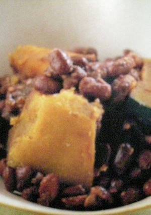 冬至の日に小豆かぼちゃ-レシピのメイン写真