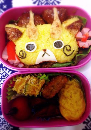 コマじろうカレーキャラ弁-レシピのメイン写真