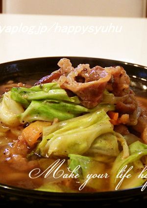 焼き肉のたれで☆生ラーメン-レシピのメイン写真