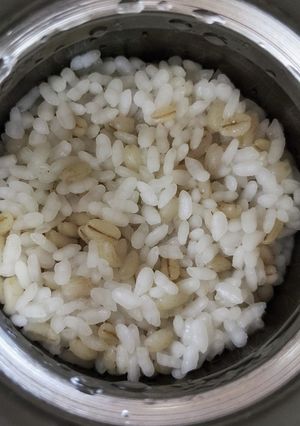 スープジャーでシンプルな麦御飯-レシピのメイン写真
