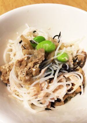 ひじき煮リメイク♪ツナ春雨サラダ-レシピのメイン写真