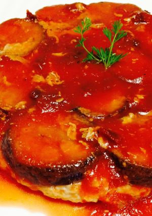 茄子とチキンのハンバーグ トマトソース煮-レシピのメイン写真