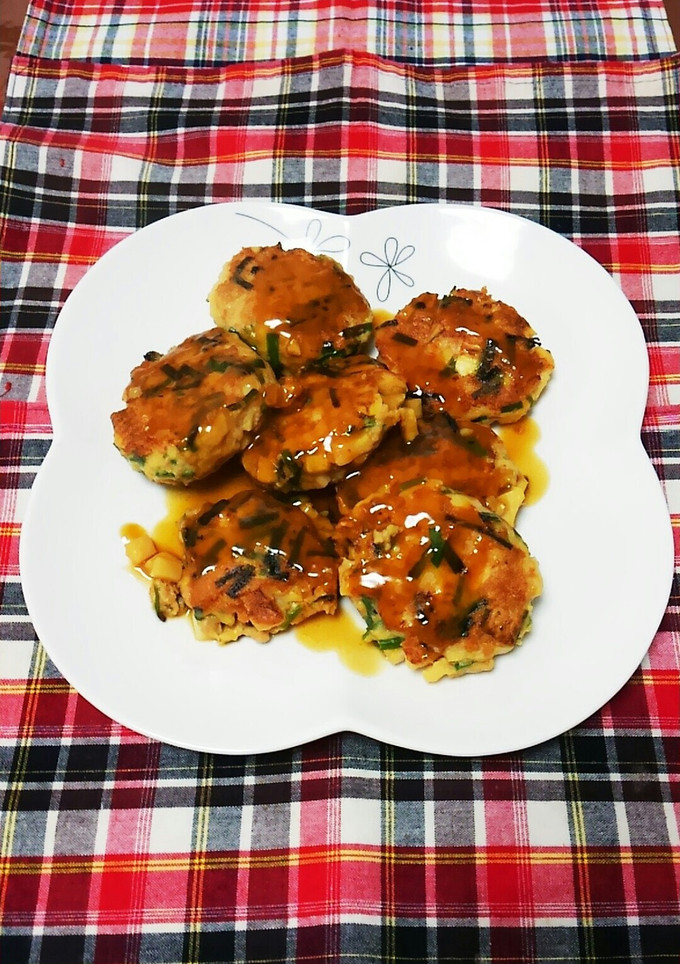 ニラとたけのこの和風ハンバーグ-レシピのメイン写真
