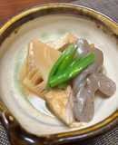 筍と厚揚げとコンニャクの煮物