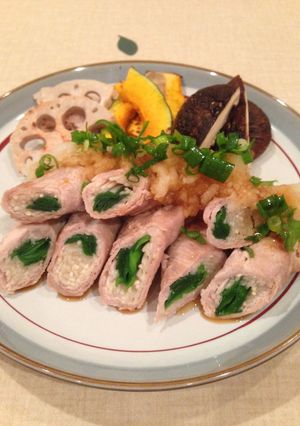 おろしポン酢で☆豚肉の野菜巻き-レシピのメイン写真