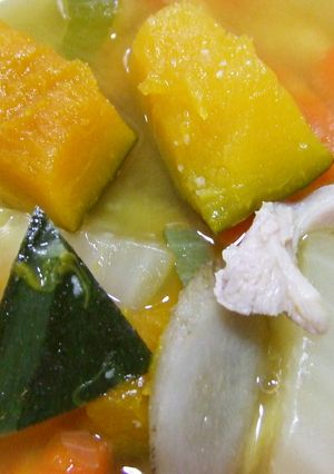 ●冬至かぼちゃ●かぼちゃと白菜の味噌汁♪-レシピのメイン写真