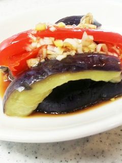 レンジで簡単✨~蒸しなすの中華サラダ-レシピのメイン写真