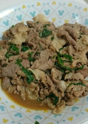 超簡単◆大葉入り・豚コマ炒め！-レシピのメイン写真
