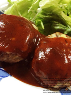 ハンバーグ♬-レシピのメイン写真