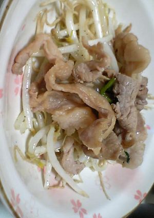 大葉にんにく醤油☆もやしと豚肉炒め-レシピのメイン写真