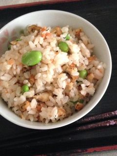 穴子と鮭と枝豆の混ぜごはん-レシピのメイン写真