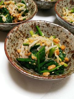 簡単!ほうれん草の納豆和え♪-レシピのメイン写真