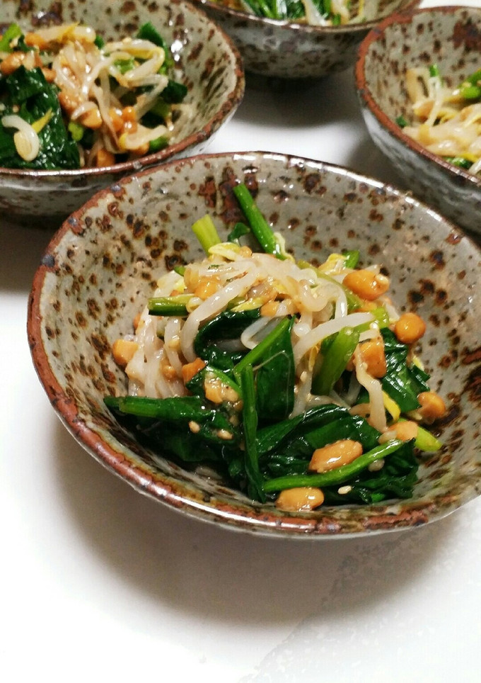 簡単！ほうれん草の納豆和え♪-レシピのメイン写真