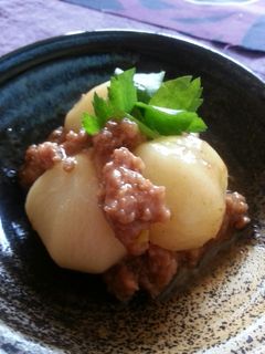 かぶ・冬瓜の挽き肉あんかけ-レシピのメイン写真