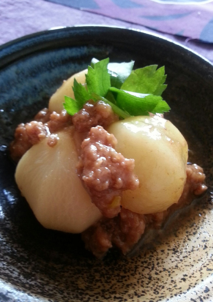 かぶ・冬瓜の挽き肉あんかけ-レシピのメイン写真