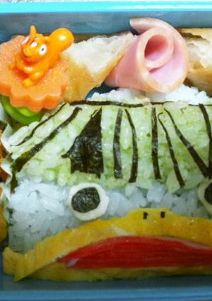 妖怪ウオッチ【ノガッパ】キャラ弁-レシピのメイン写真