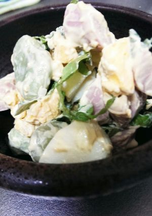 空豆とゆで卵のサラダ◆春爛漫-レシピのメイン写真