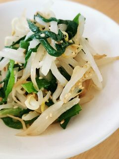 もやしとにらのごまだれ和え♪-レシピのメイン写真