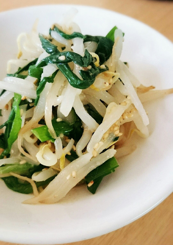 もやしとにらのごまだれ和え♪-レシピのメイン写真