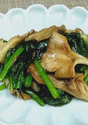 簡単美味！舞茸とほうれん草の旨ソテー♪-レシピのメイン写真