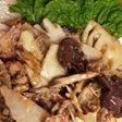 タケノコとマイタケの中華醤油炒め